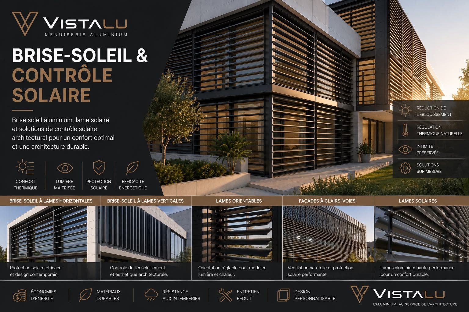Brise soleil aluminium Tanger