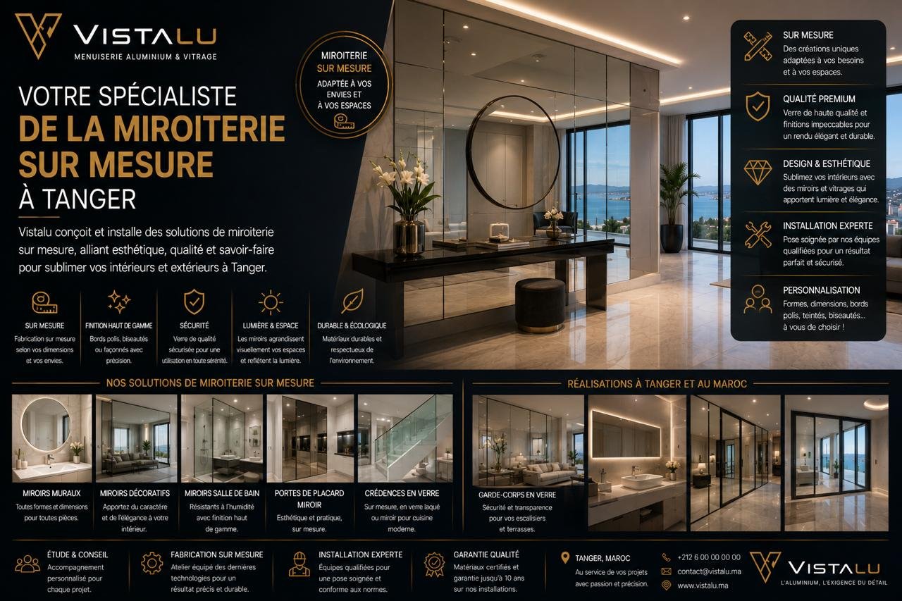 Miroir décoratif sur mesure Tanger