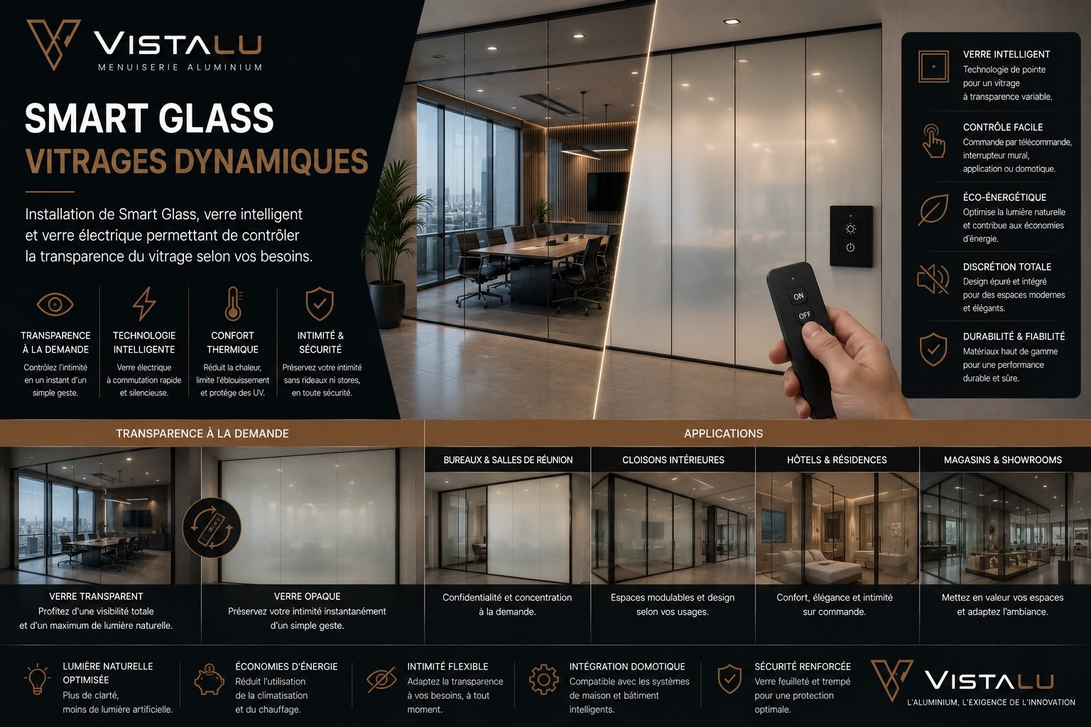 Smart Glass verre intelligent Tanger