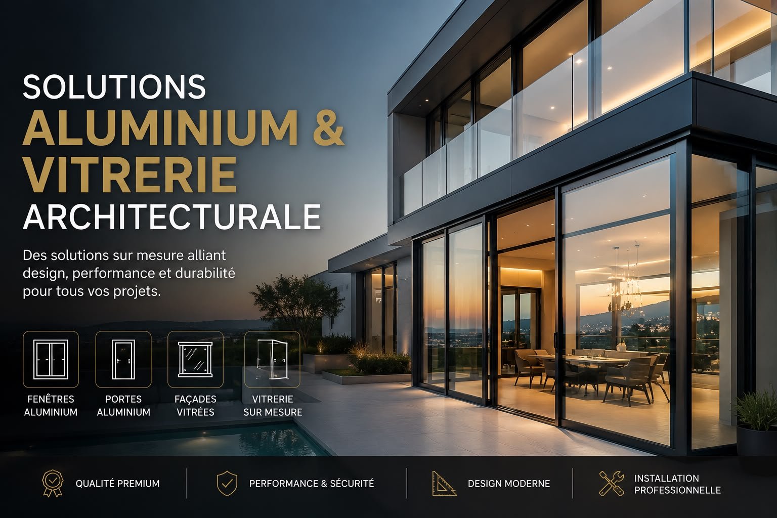 Menuiserie aluminium Tanger - Vistalu
