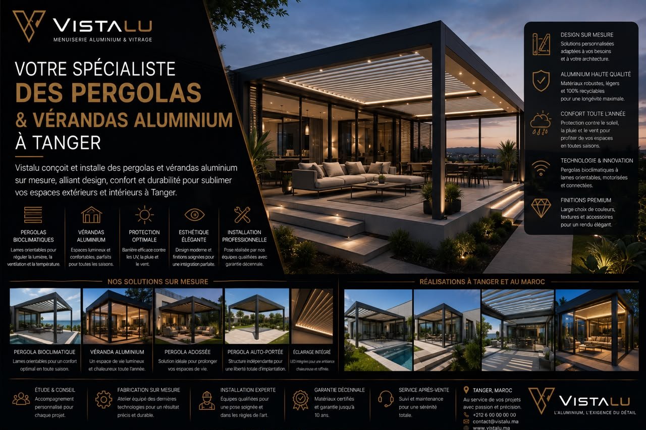 Véranda aluminium Tanger