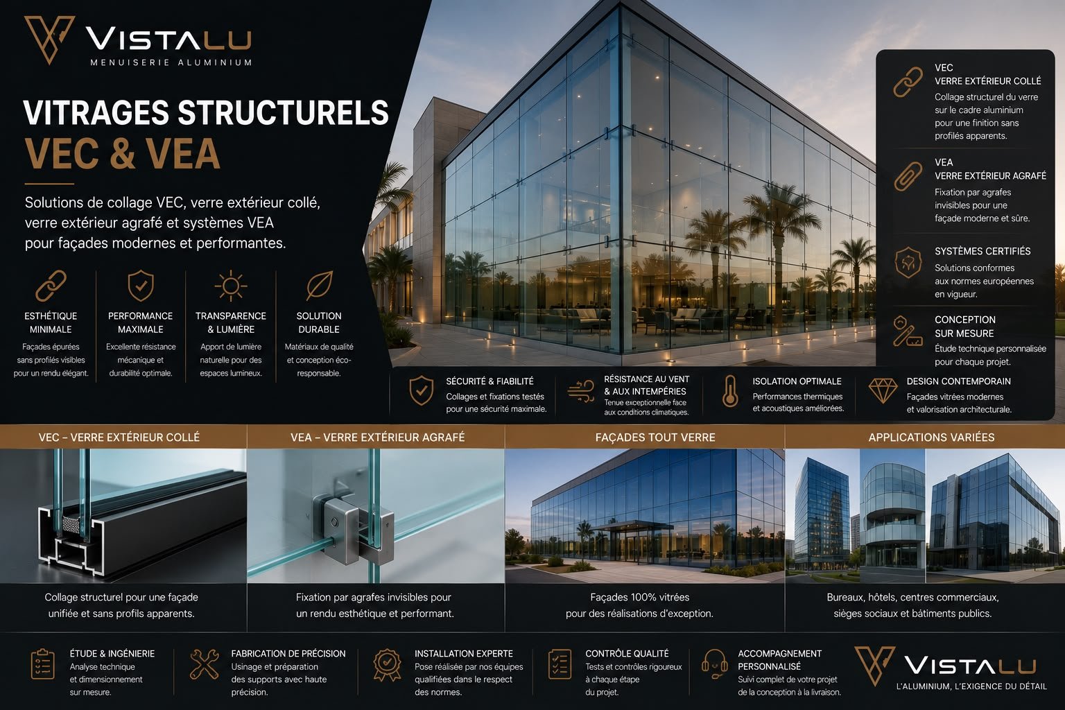 Vitrage structurel VEC VEA Tanger